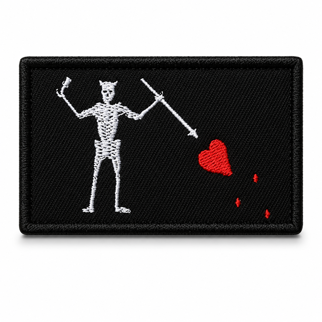 Patch Drapeau Barbe Noir